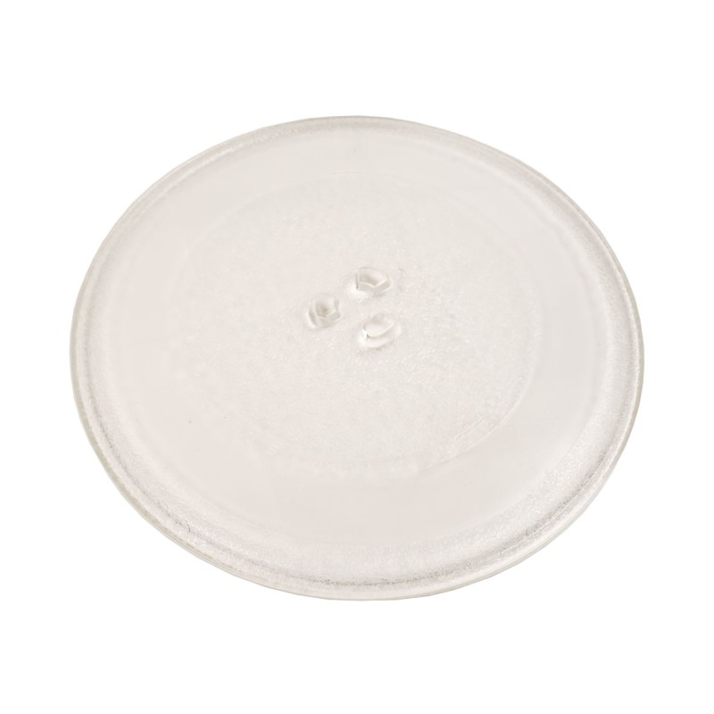 Distri+ - Plateau de verre compatible avec micro onde Bosch, Siemens, Beko, Brother, Daewoo, Samsung... - Diamètre : 255mm