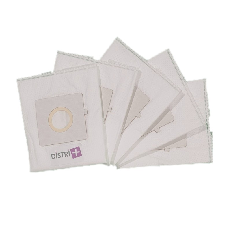 Distri+ - Sac aspirateur compatible MOULINEX / ROWENTA : CITY SPACE, POWER SPACE... - LG TURBO, VENTANA - La pochette de 5 sacs