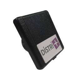 Distri+ - Prise d'aspiration centralisée couvercle carré 9x9cm - Noir