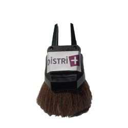 Distri+ - 2 en 1 Brosse meuble ronde en crin de cheval + suceur triangulaire pour aspirateur allant sur des tubes de diamètre 