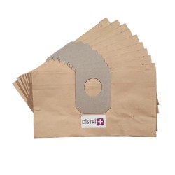 Distri+ - Sac aspirateur compatible EDER / FAKIR ZW1400-54 - JEKEN/JENKEN ZW1400-40 - TOKIWA ZW1400-54 - La pochette de 10 sacs