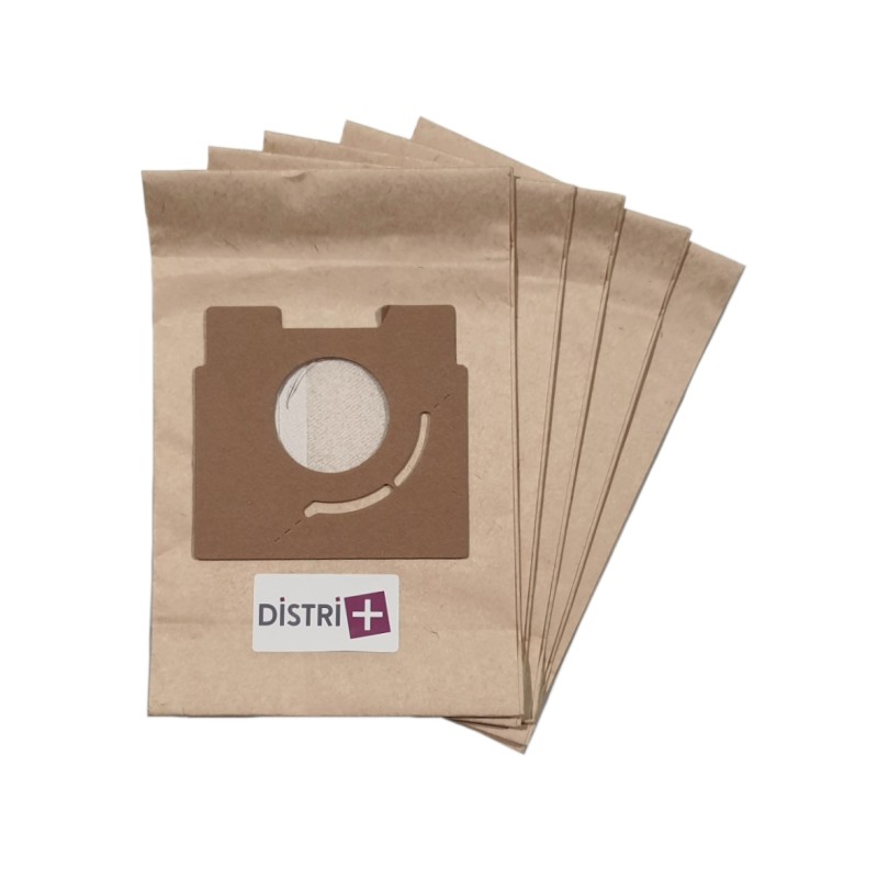 Distri+ - Sac aspirateur compatible PANASONIC - NATIONAL MC 3300, MC 3110 - La pochette de 5 sacs papier