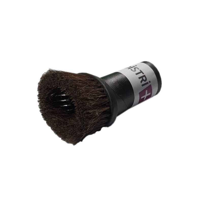 Distri+ - Brosse meuble ovale articulée en crin de cheval pour aspirateur allant sur des tubes de diamètre 35mm - Largeur 12cm