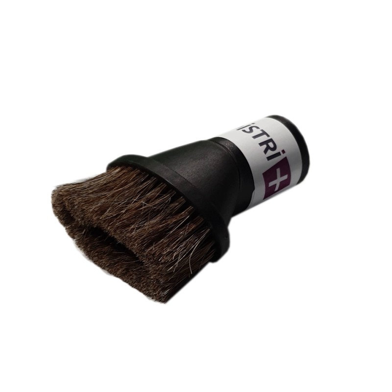 Distri+ - Brosse meuble ovale articulée en crin de cheval pour aspirateur allant sur des tubes de diamètre 37mm - Largeur 12cm