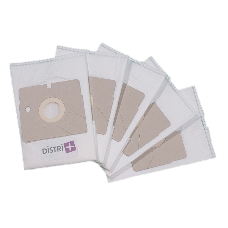 Distri+ - Sac aspirateur compatible LG GOLDSTAR FANTOM, ALFOMAX, BARBI, CRYSTAL, COCCO, KEON, MAXPOWER... - La pochette de 5 sa