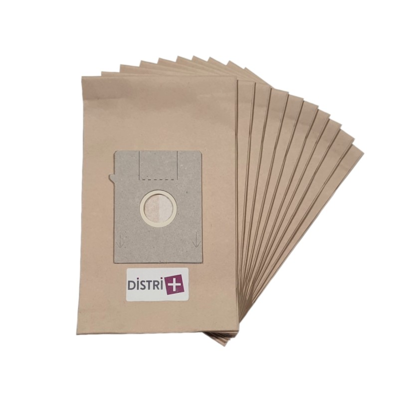 Distri+ - Sac aspirateur compatible BOSCH / SIEMENS TYP K, ARRIVA, BIG BAG, SMILY, SUPER SX, MINI MOUSY... La pochette de 10 sa