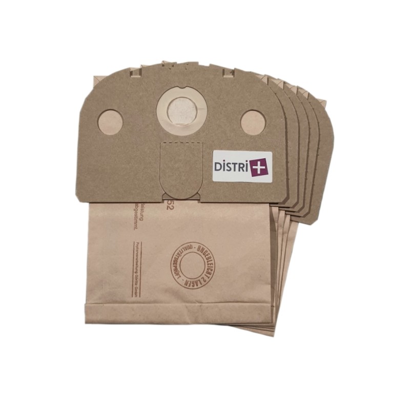 Distri+ - Sac aspirateur compatible VORWERK TIGER VK250, TIGER VK251, TIGER VK252 - La pochette de 5 sacs papier
Distri+ -