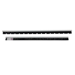 Distri+ - Jeu de 2 bandes brosse pour suceur d'aspirateur en métal WESSEL-WERK de largeur 45cm
