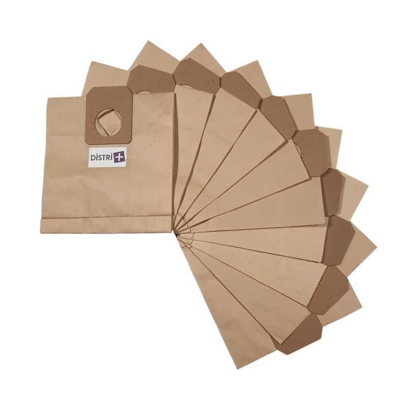 Distri+ - Sac aspirateur compatible FAM/MORS MT800, MT1054, MT1965, SUPER 1201, SUPER 1202, FM1000, FC1000,... - La pochette de