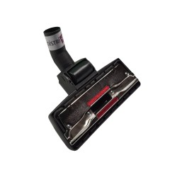 Distri+ - Brosse combinée avec une grande roulette pour aspirateurs allant sur des tubes de diamètre 32mm - Largeur : 28cm