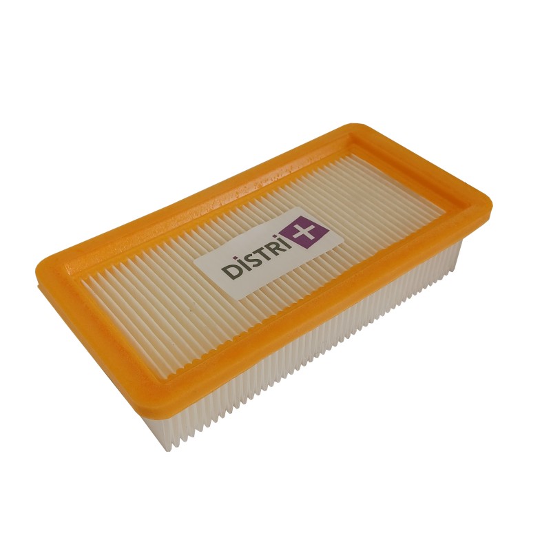 Distri+ - Filtre plissé plat compatible avec aspirateur KARCHER WD7, WD7000, WD7200, WD7300, WD7500, WD7700P, WD7800 ecologic