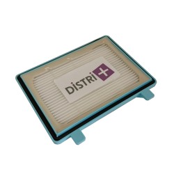 Distri+ - Filtre de sortie anti-allergènes HEPA compatible avec aspirateurs Philips PowerPro Compact, PowerPro City, PowerPro 