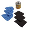 Distri+ - 1 Filtre Cartouche 3 Filtres mousse compatible (alternative pour réf d'origine 45120275) + 3 pochettes filtrantes po