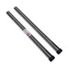 Distri+ - Lot de 2 tubes métal en acier chromé pour aspirateur - Diamètre : 32mm - Longueur 50cm
