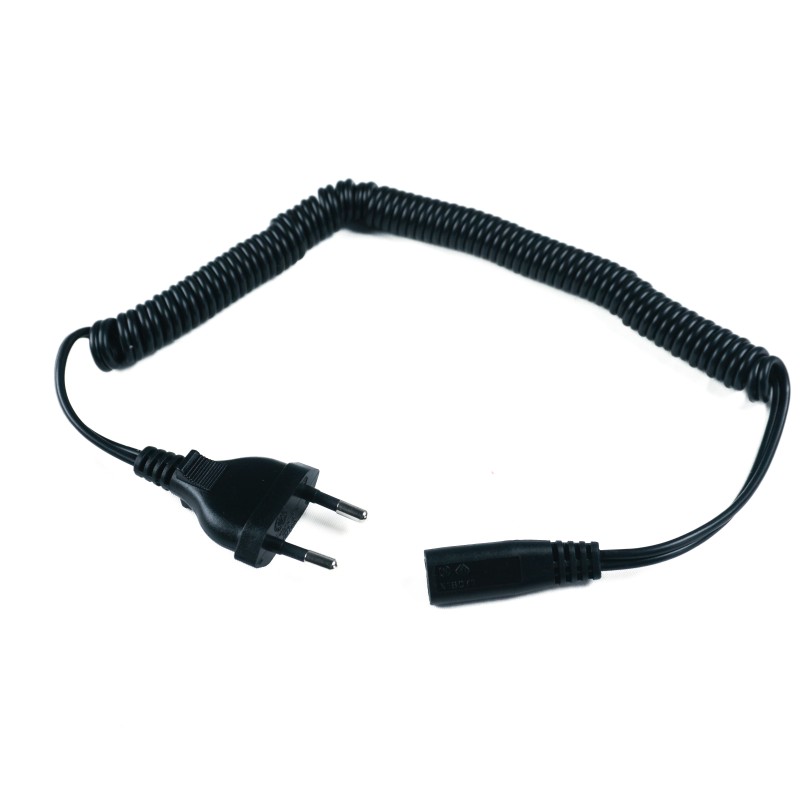 Distri+ - Cordon d'alimentation 220V compatible avec rasoir électrique Philips, Braun, Remington. Aletrnative pour référence