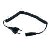 Distri+ - Cordon d'alimentation 220V compatible avec rasoir électrique Philips, Braun, Remington. Aletrnative pour référence