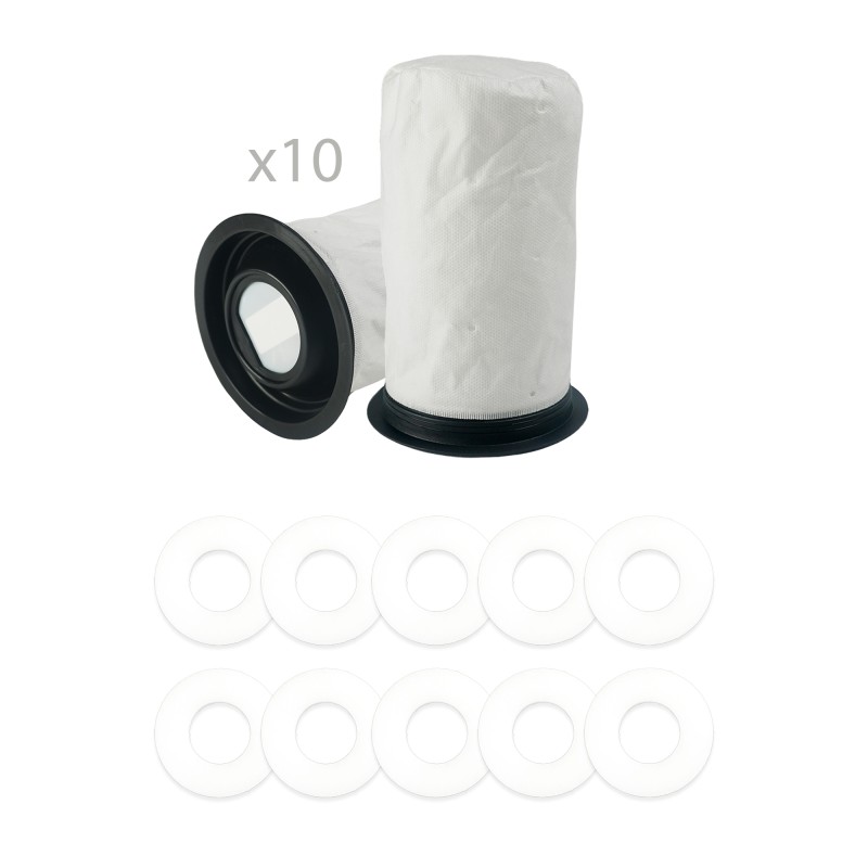 Distri+ - Kit Sac aspirateur compatible Numatic Quick + Capsules parfumées désodorisantes à la rose pour aspirateur Numatic