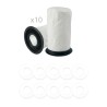 Distri+ - Kit Sac aspirateur compatible Numatic Quick + Capsules parfumées désodorisantes Vanille pour aspirateur Numatic Qui