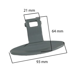 Distri+ - Poignée de porte pour lave-linge hublot – Compatible LG – Réf. 3650ER3002B