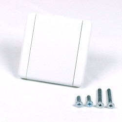 Prise d’aspiration centralisée avec couvercle carré 9 x 9 cm – Coloris blanc