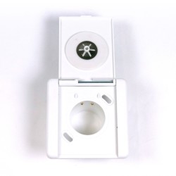 Prise d’aspiration centralisée avec couvercle carré 9 x 9 cm – Coloris blanc