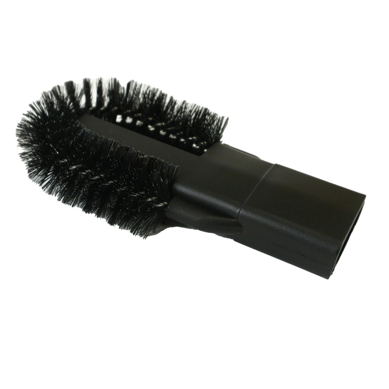 Distri+ - Brosse radiateur universelle 120x80mm pour aspirateurs - Se fixe sur tous suceurs longs plats de diamètre 32mm à 37