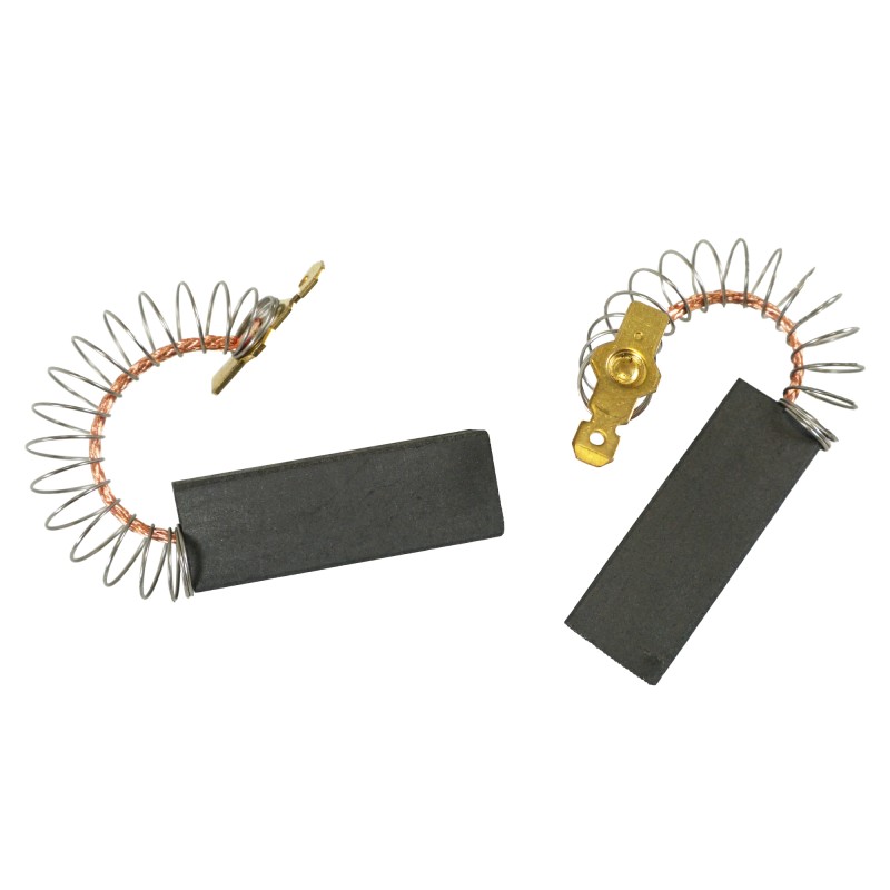 Distri+ - Paire de balais de charbon moteur pour lave-linge et sèche-linge type "équipementier" laminés  – Compatibles BSH