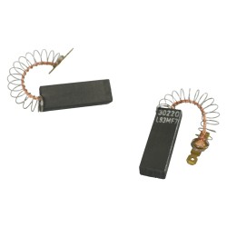 Distri+ - Paire de balais de charbon moteur pour lave-linge et sèche-linge type "équipementier" laminés  – Compatibles BSH