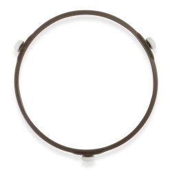 Distri+ - Anneau de support roulant universel pour micro-ondes - support pour plateau en verre - Diamètre 177 mm