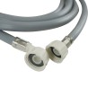 Distri+ - tuyau d'arrivée d'eau universel avec JOINT - femelle/femelle droit/coudé 3/4" - 6 m - lave linge et lave vaisselle