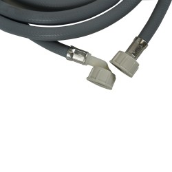 Distri+ - tuyau d'arrivée d'eau universel avec JOINT - femelle/femelle droit/coudé 3/4" - 6 m - lave linge et lave vaisselle
