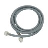 Distri+ - tuyau d'arrivée d'eau universel avec JOINT - femelle/femelle droit/coudé 3/4" - 6 m - lave linge et lave vaisselle