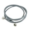 Distri+ - tuyau d'arrivée d'eau universel avec JOINT - femelle/femelle droit/coudé 3/4" - 6 m - lave linge et lave vaisselle