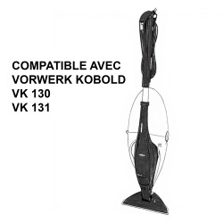 Distri+ - Lot de 4 filtres aspirateur (2 filtres Hepa, 2 filtres moteur) compatible avec Vorwerk Kobold VK 135 et VK 136