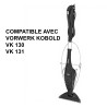 Distri+ - Lot de 4 filtres aspirateur (2 filtres Hepa, 2 filtres charbon) compatible avec Vorwerk Kobold VK 130 et VK 131