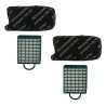 Distri+ - Lot de 4 filtres aspirateur (2 filtres Hepa, 2 filtres charbon) compatible avec Vorwerk Kobold VK 130 et VK 131