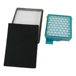 Distri+ - Lot de 2 filtres aspirateur - compatible avec Miele Boost CX1 - alternatives aux réfs. d'origine CX-FSF et SF-HY60