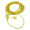 Distri+ - Rallonge prolongateur jaune H05VVF 3*1.5 mm² - 12,5 m