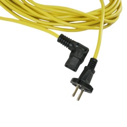 Distri+ - Câble d'alimentation jaune H05VVF 2 x 1,0 mm² - 10 m