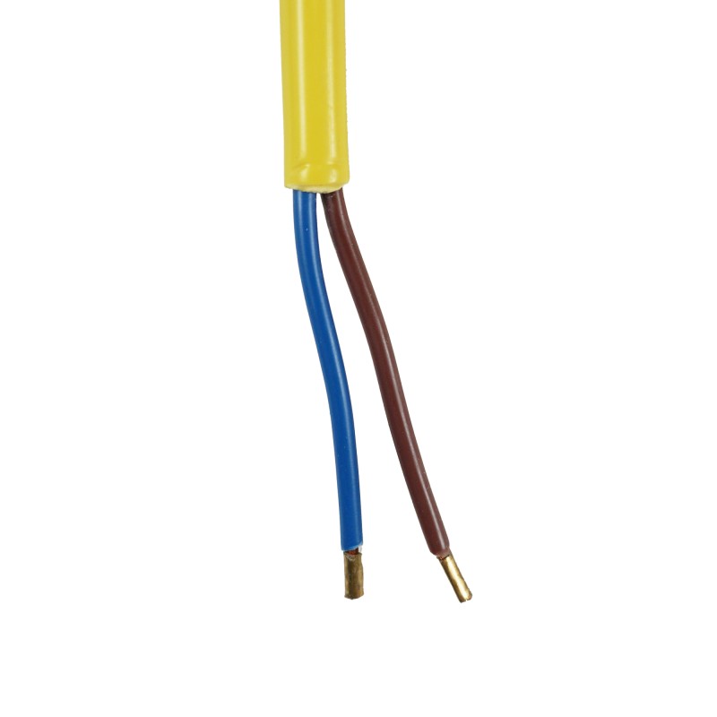 Distri+ - Câble d'alimentation jaune H05VVF 2 x 1,5 mm² - 15 m