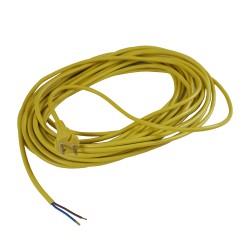 Distri+ - Câble d'alimentation jaune H05VVF 2 x 1,5 mm² - 15 m