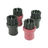 Distri+ - Lot de 4 brosses rondes pour nettoyeur vapeur - compatible avec Karcher - alternative réf d'origine 2.863-058.0