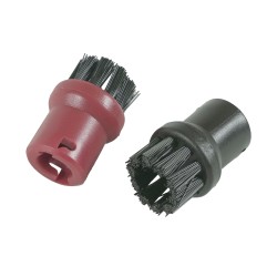 Distri+ - Lot de 4 brosses rondes pour nettoyeur vapeur - compatible avec Karcher - alternative réf d'origine 2.863-058.0