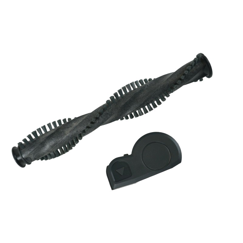 Distri+ - Kit Brosse rotative + bouchon d'extrémité pour tête de bosse d'aspirateur - compatible avec Numatic Quick - réfé