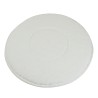 Distri+ - Pad/disque de nettoyage universel pour monobrosse ou autolaveuse en microfibre polyester - ø 406 mm - blanc