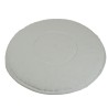 Distri+ - Pad/disque de nettoyage universel pour monobrosse ou autolaveuse en microfibre polyester - ø 406 mm - blanc