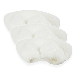 Distri+ - Lot de 3 serpillères EasyFix + 3 bonnettes microfibre pour nettoyeur vapeur - compatible avec Karcher SC1, 2, 3, 4
