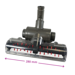 Distri+ - Turbo Brosse pour aspirateur - largeur 28 cm - compatible avec Dyson DC24, DC33, DC35, DC44, DC58, DC59, DC62, DC74
