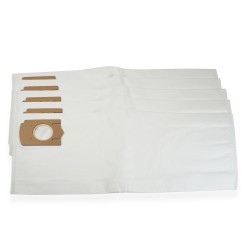 Distri+ - Sac aspirateur à poussières Microfibre compatible avec Bosch GAS 12-50 RF - lot de 5 sacs