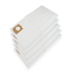 Distri+ - Sac aspirateur à poussières Microfibre compatible avec Bosch GAS 12-50 RF - lot de 5 sacs